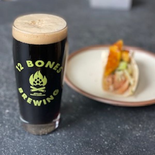 IMG_2144 dark lager and taco