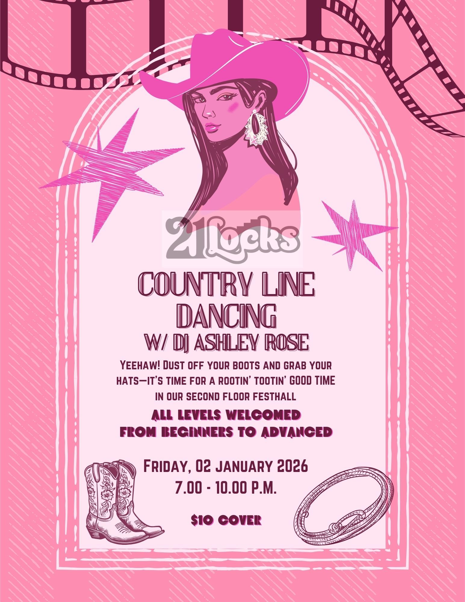 Country Line Dancing w/ DJ Ashley