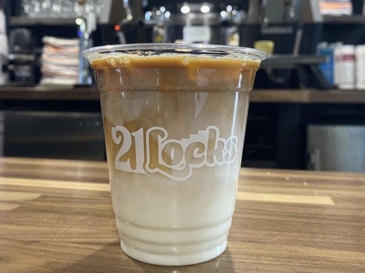 cafe3-crop Iced latte in a plastic cup