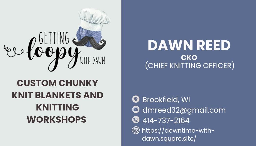 Chunky Knit Blanket Workshop poster
