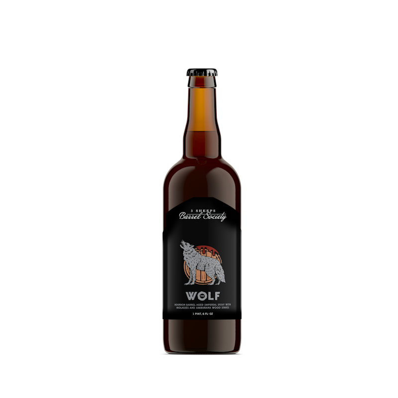 The Wolf: Molasses And Amburana Wood Staves by 3 Sheeps Brewing Co