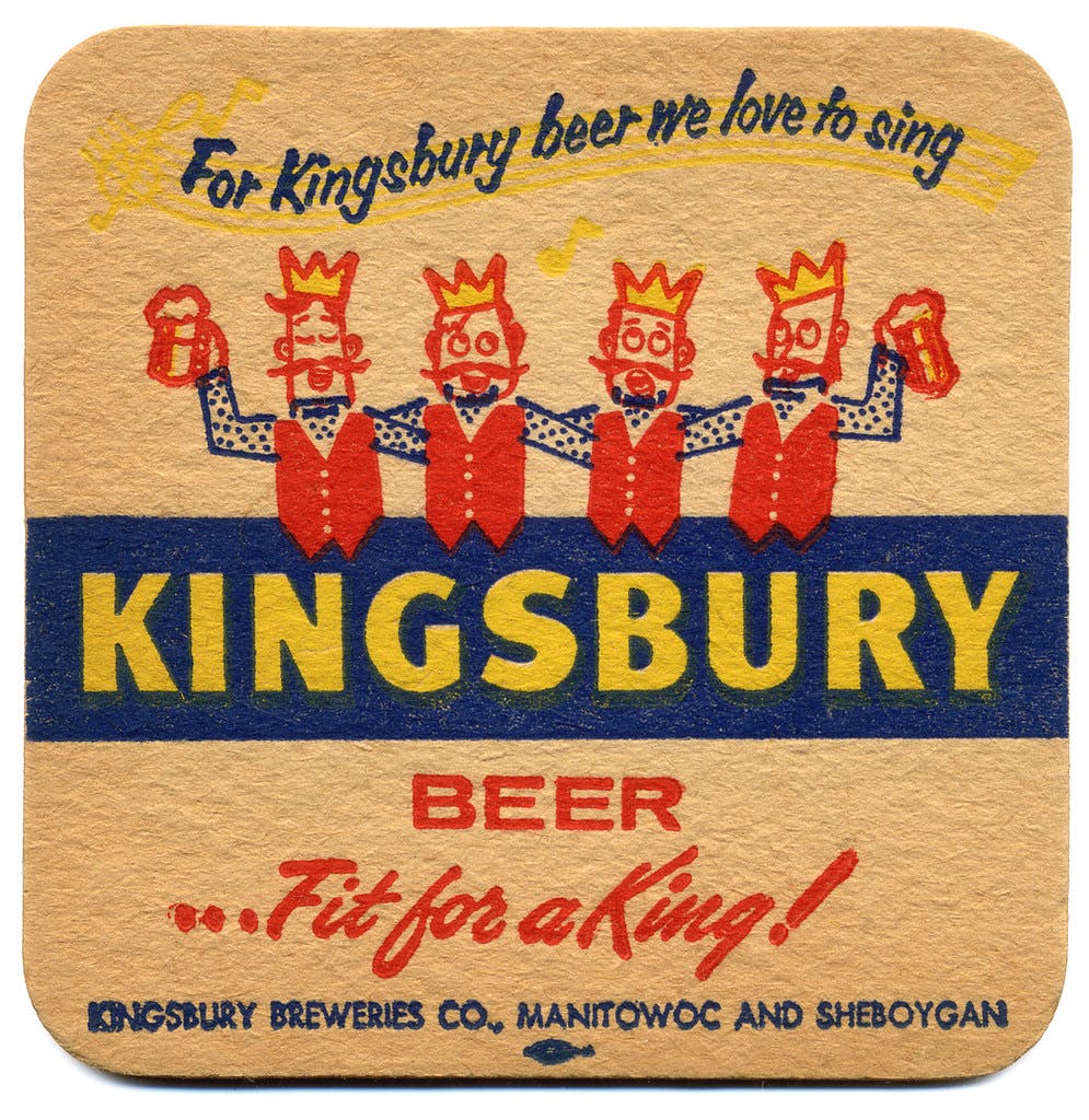 Kingsbury Brewery vintage poster