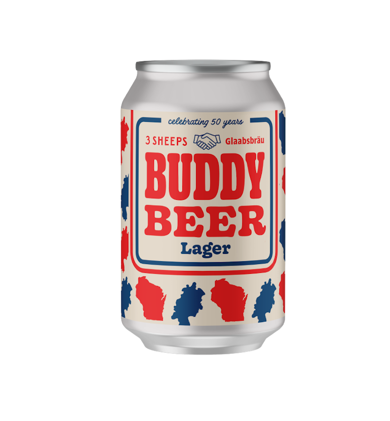 Buddy Beer Pilsner by 3 Sheeps Brewing Co