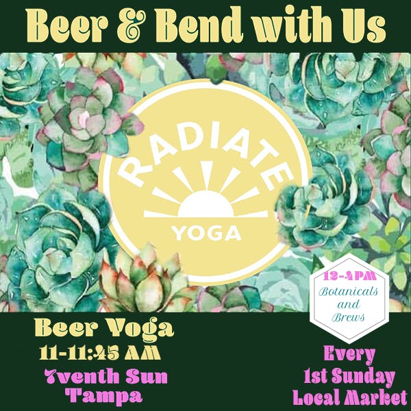 Bend and Brew Yoga Before the Market