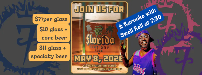 Florida Pint Day & Karaoke with Swell Rell | 7venth Sun Brewery