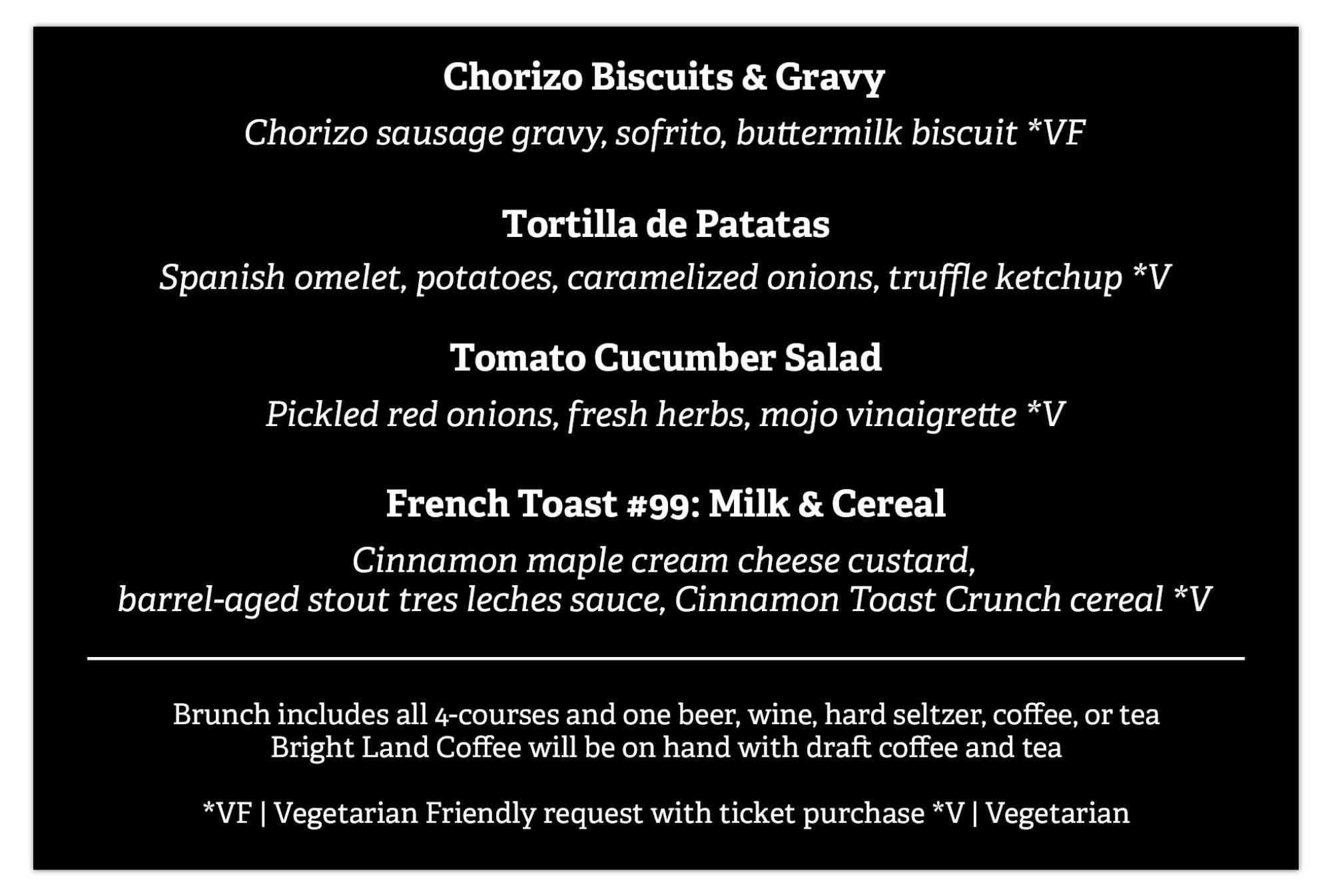 7venth Sun Loko Menu