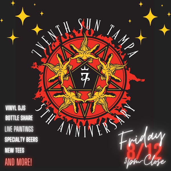 7venth Sun Tampa’s Five Year Anniversary