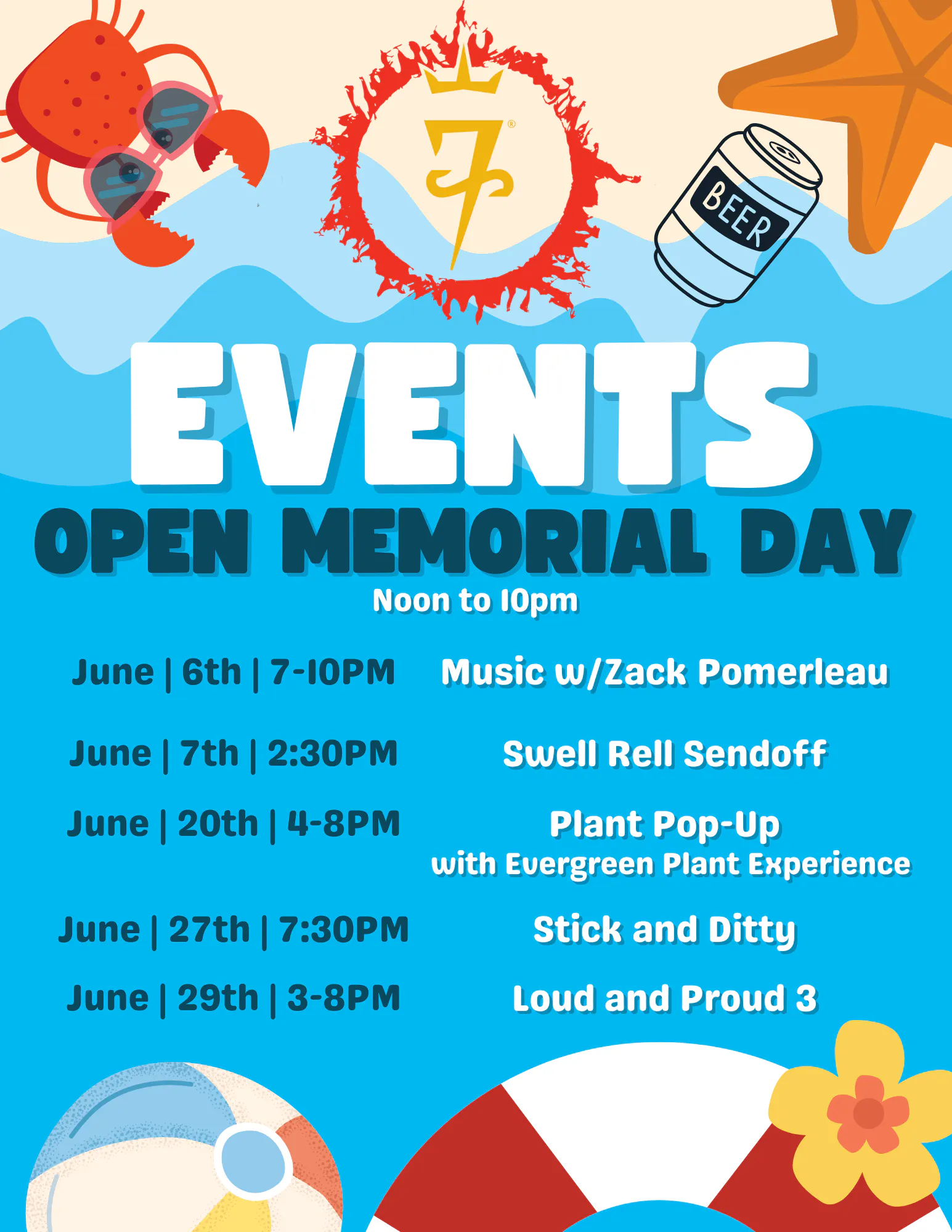 June Events Calendar | 7venth Sun Brewery