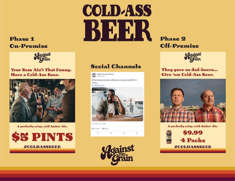 cold ass beer poster