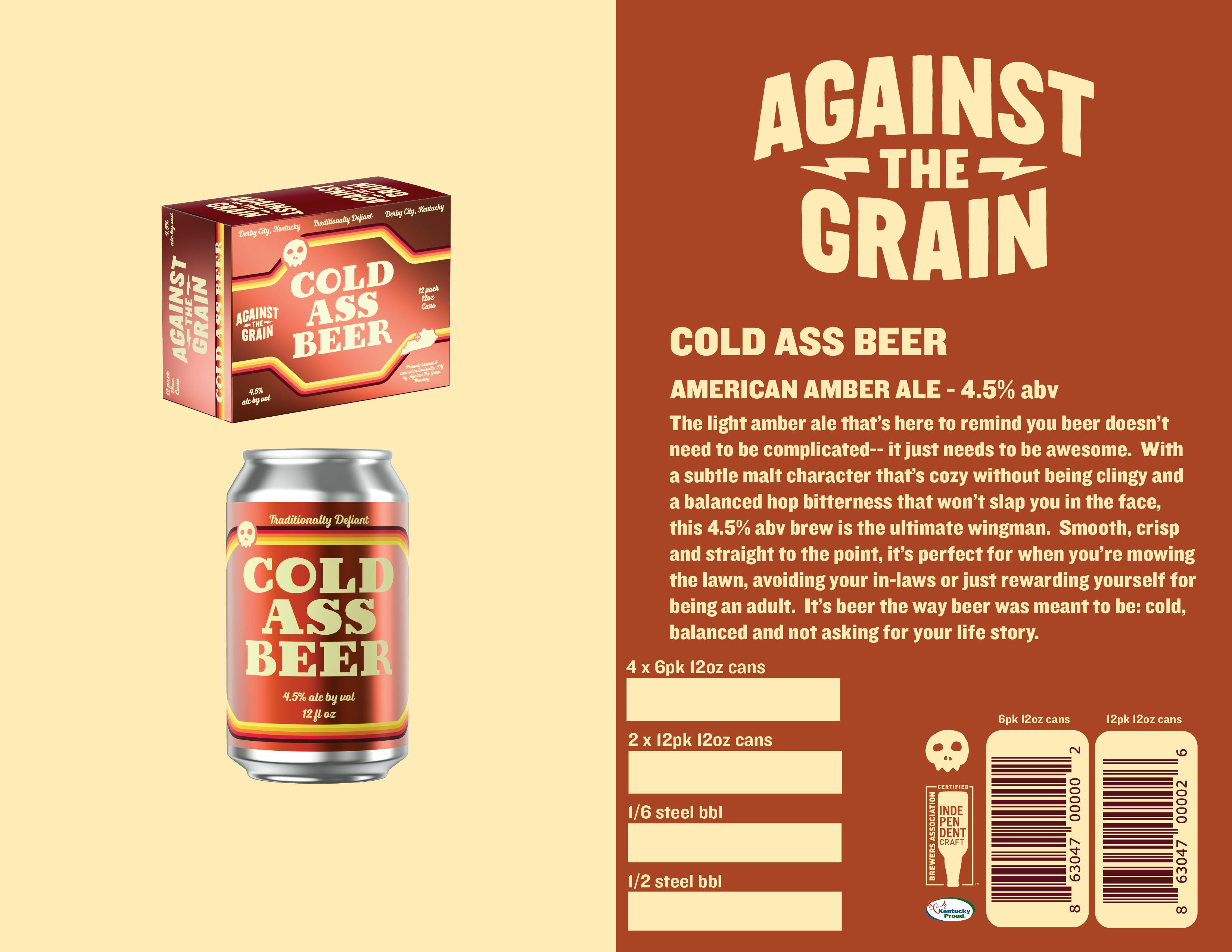COLD ASS BEER Sell Sheet