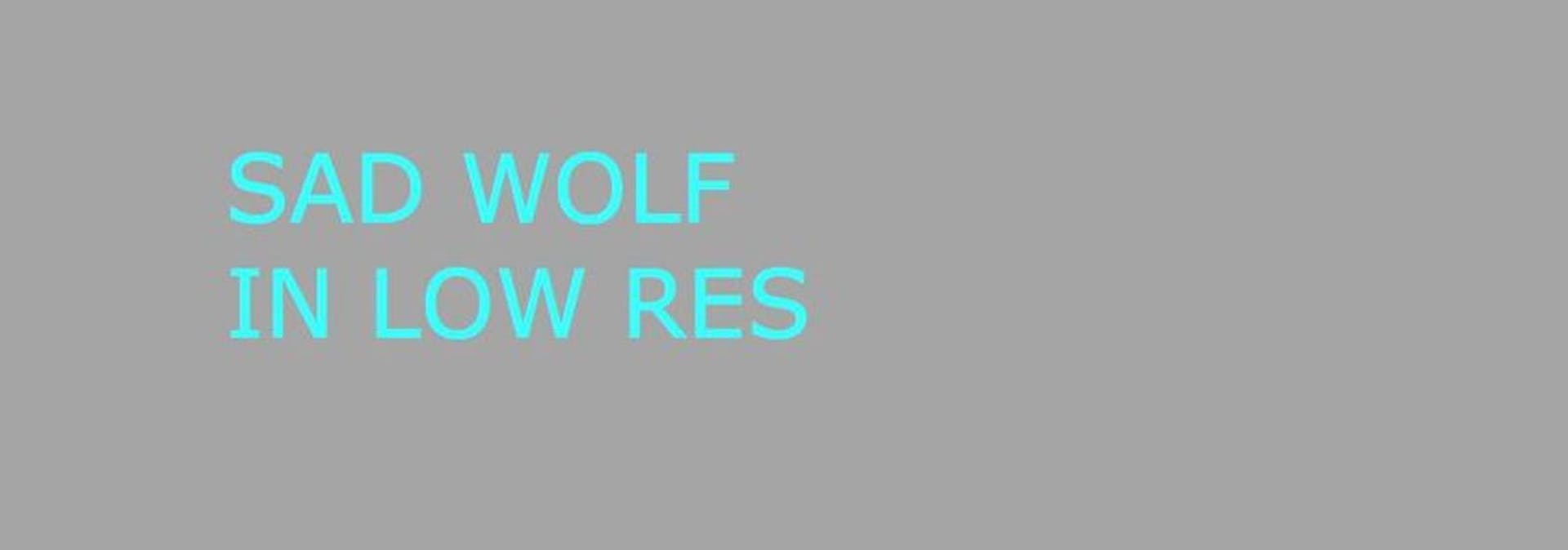 lone wolf in slow res
