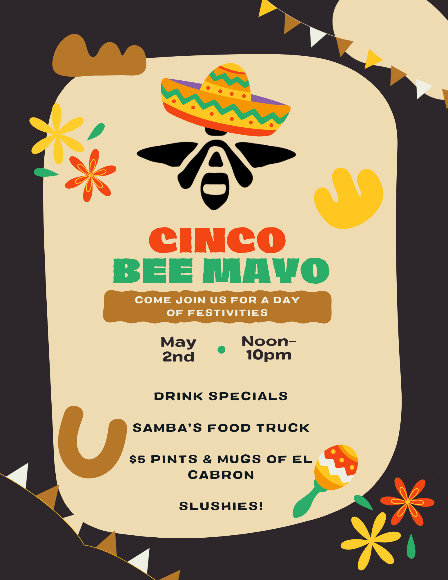 Cinco BEE Mayo Party