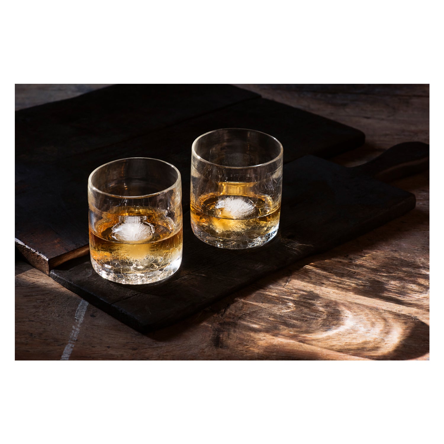 Local Hand-blown Rocks Glasses!