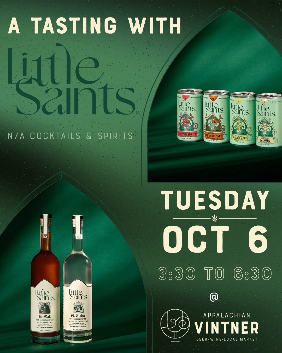 Tasting with Little Saints N/A spirits and cocktails
