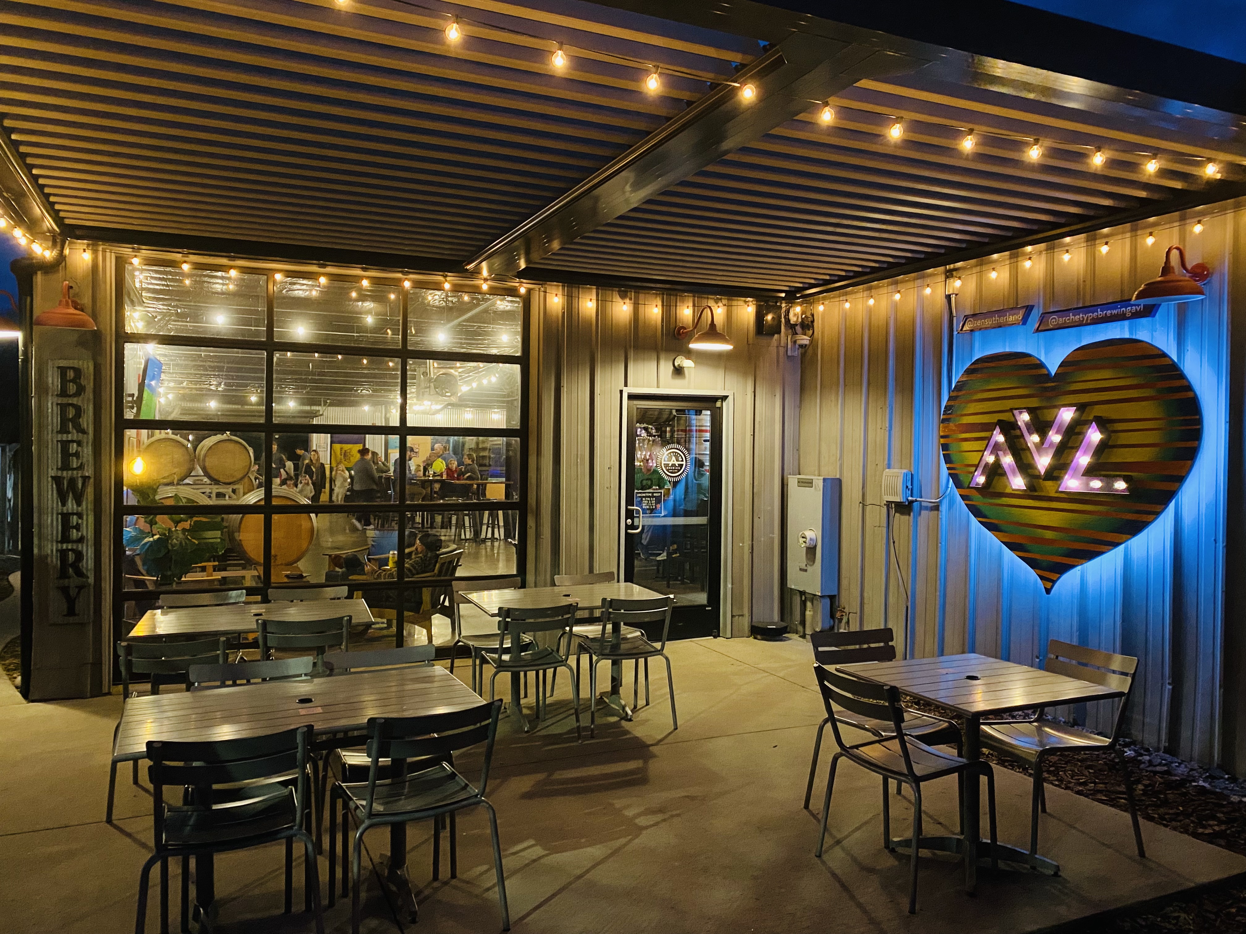 Back patio selfie heart mural