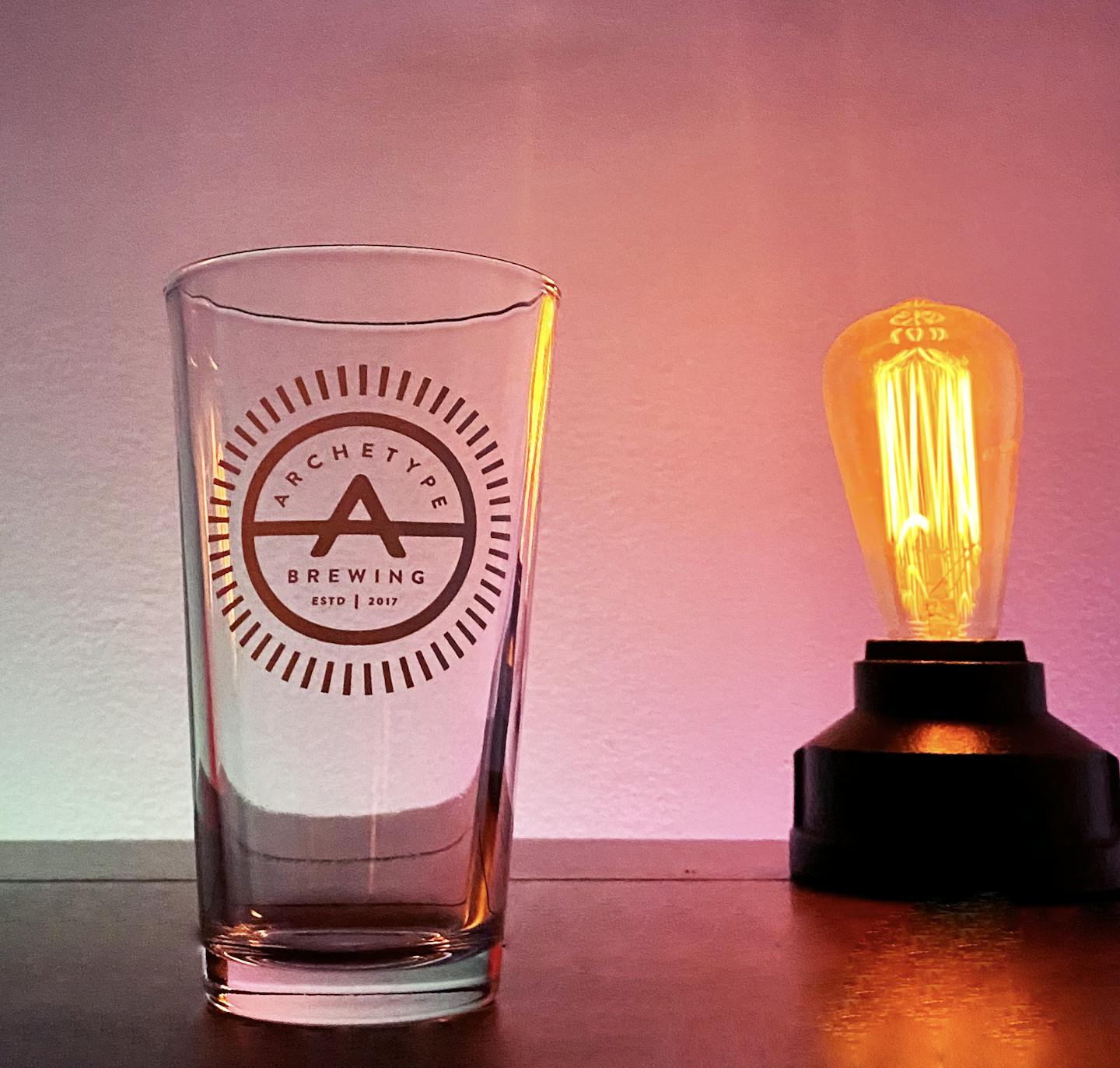 FullSizeRender copy pint glass and eddison bulb
