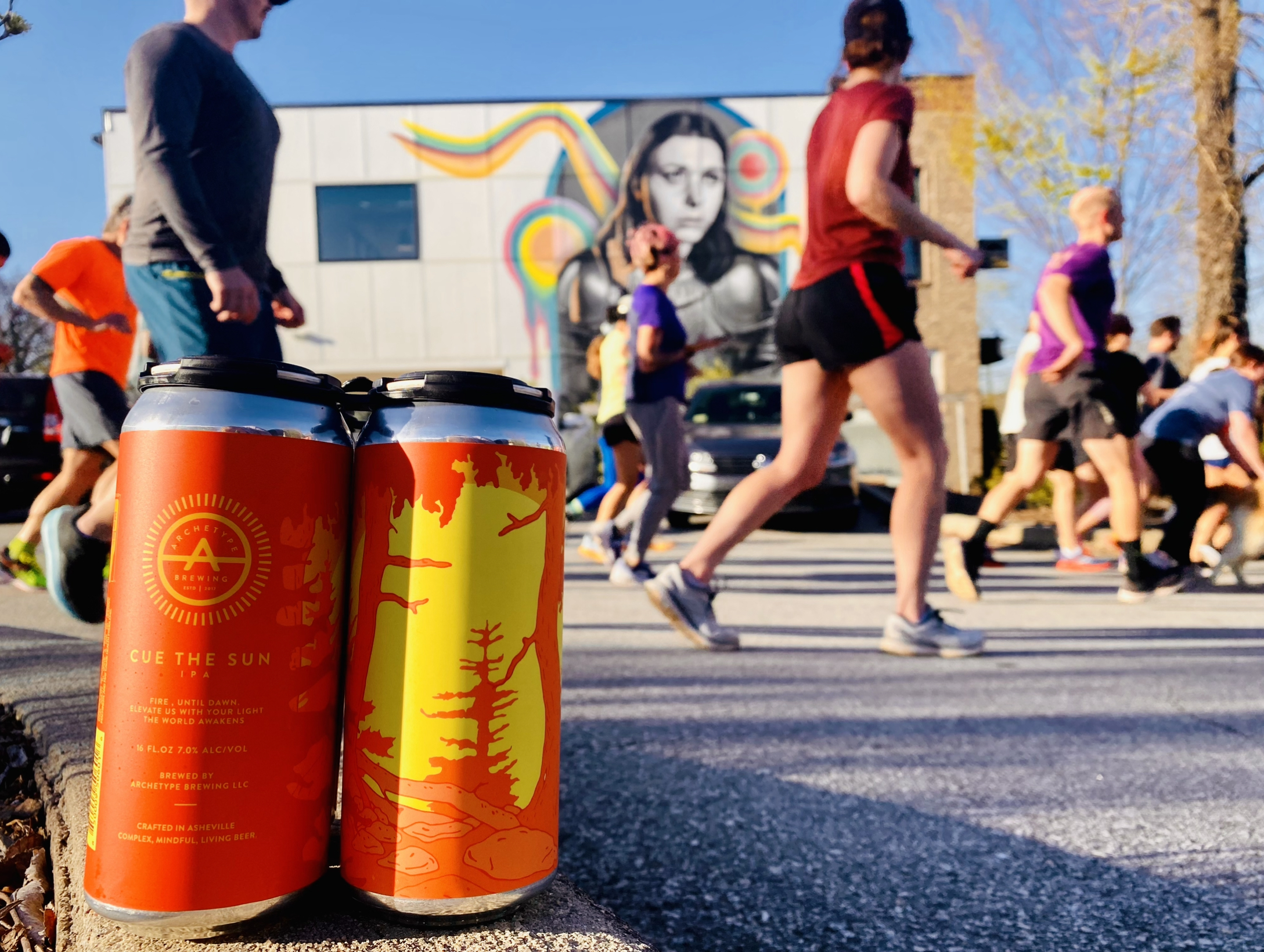 Pub run Asheville brewery Jus Running