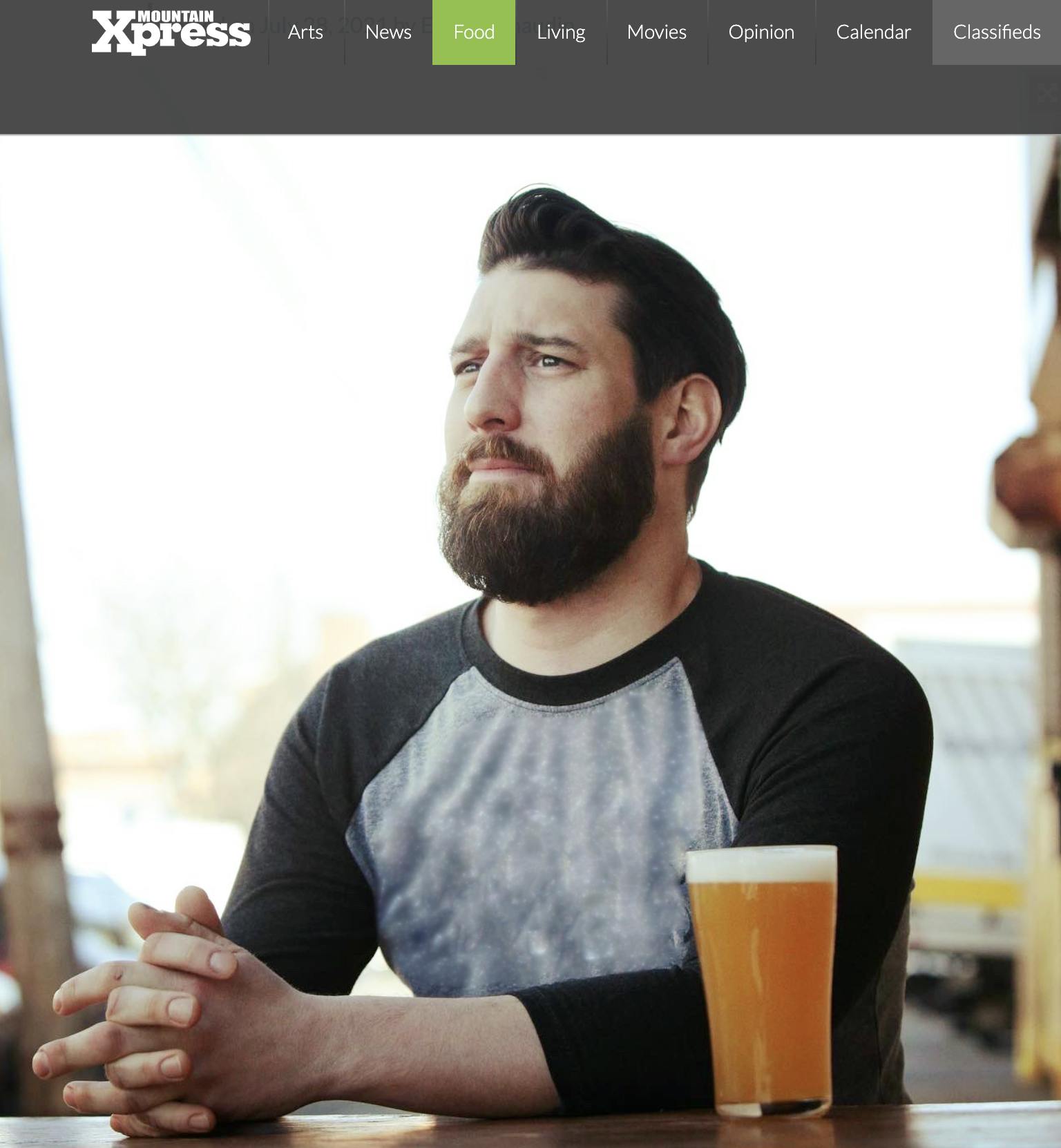 New Head Brewer featured in Mountain Xpress Archetype Brewing