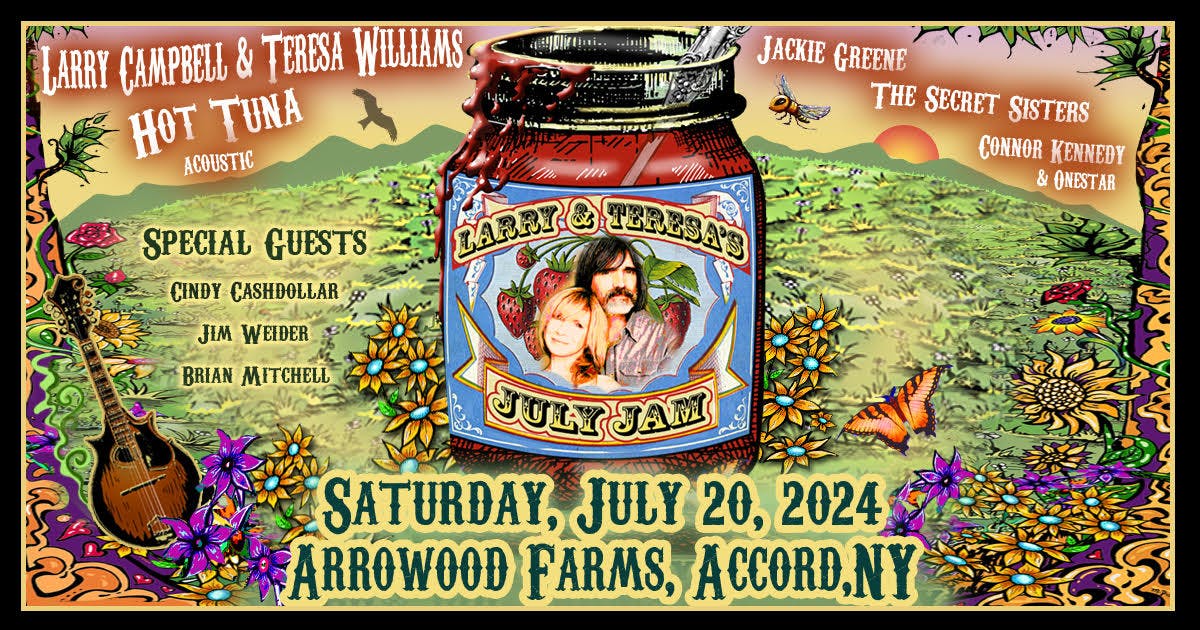 Larry and Teresa's July Jam poster