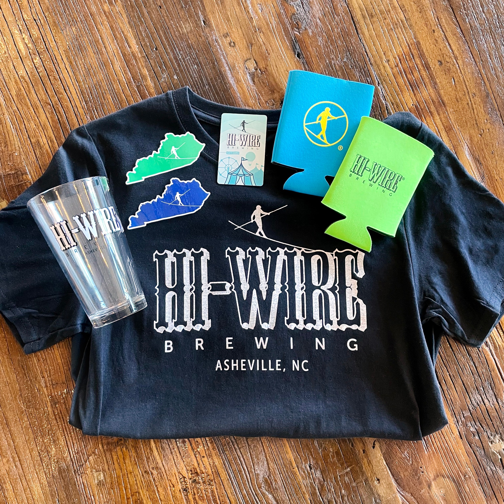 Hi-Wire Brewing t-shirt and merch 