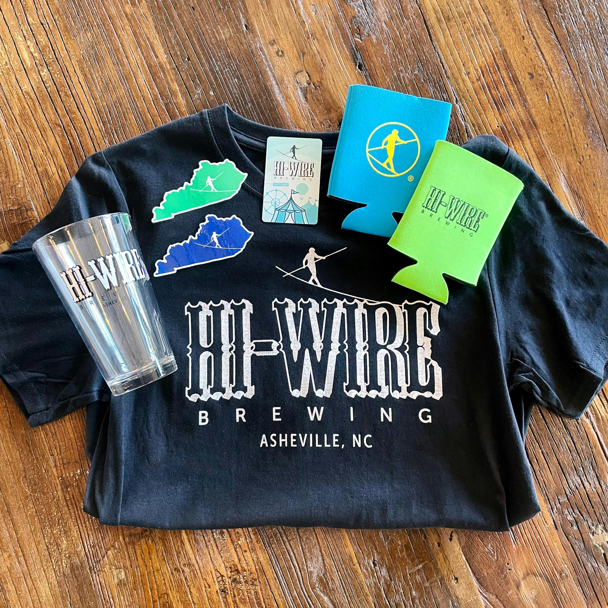 Hi-Wire Brewing t-shirt and merch 