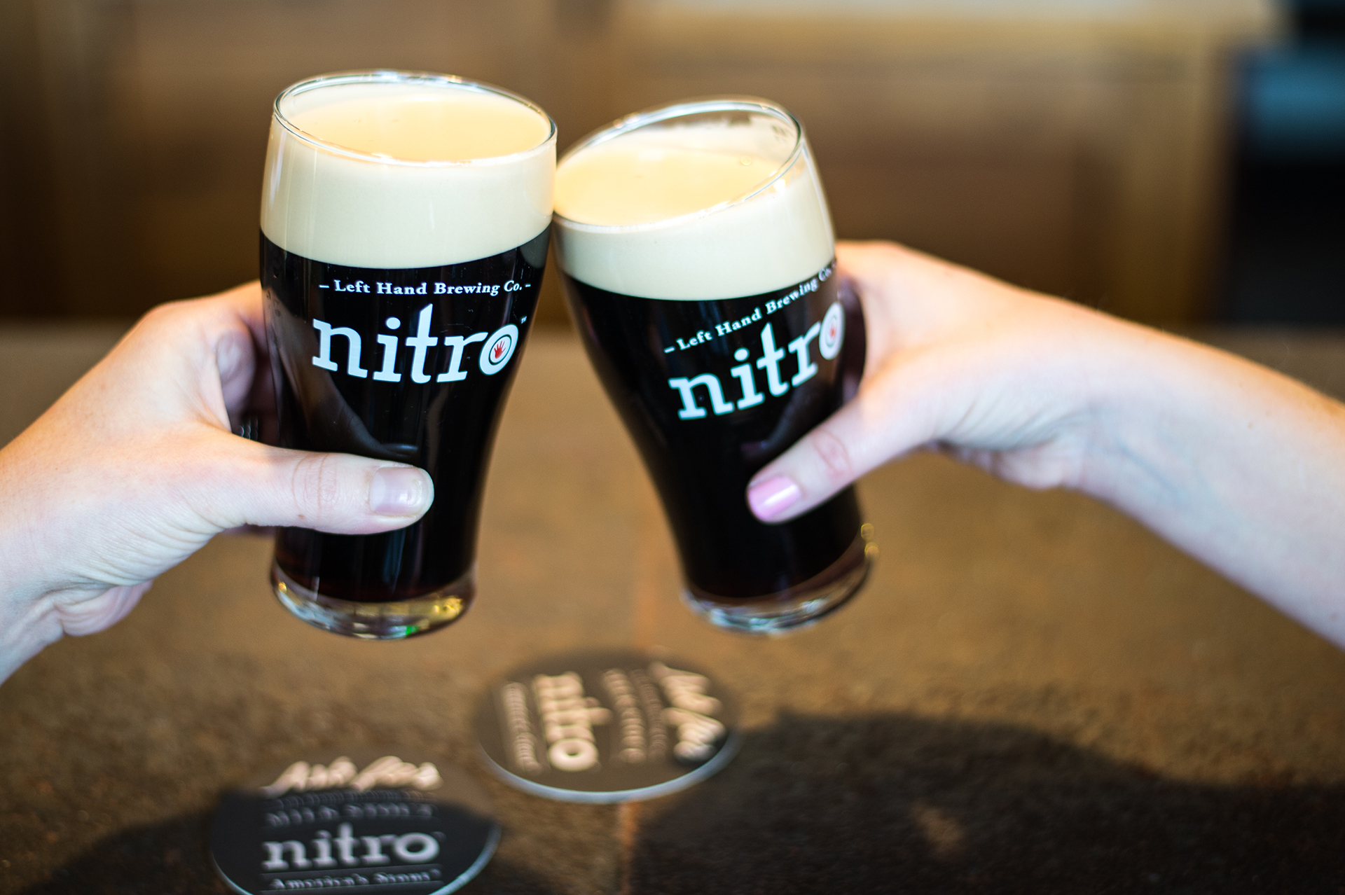 Nitro beer cheers