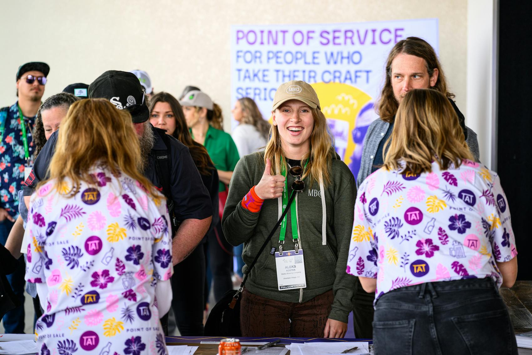 a group of people gathered at a conference