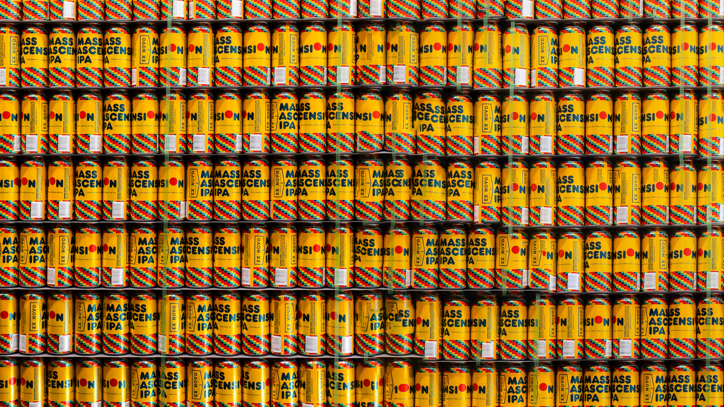 Ex Novo beer can display
