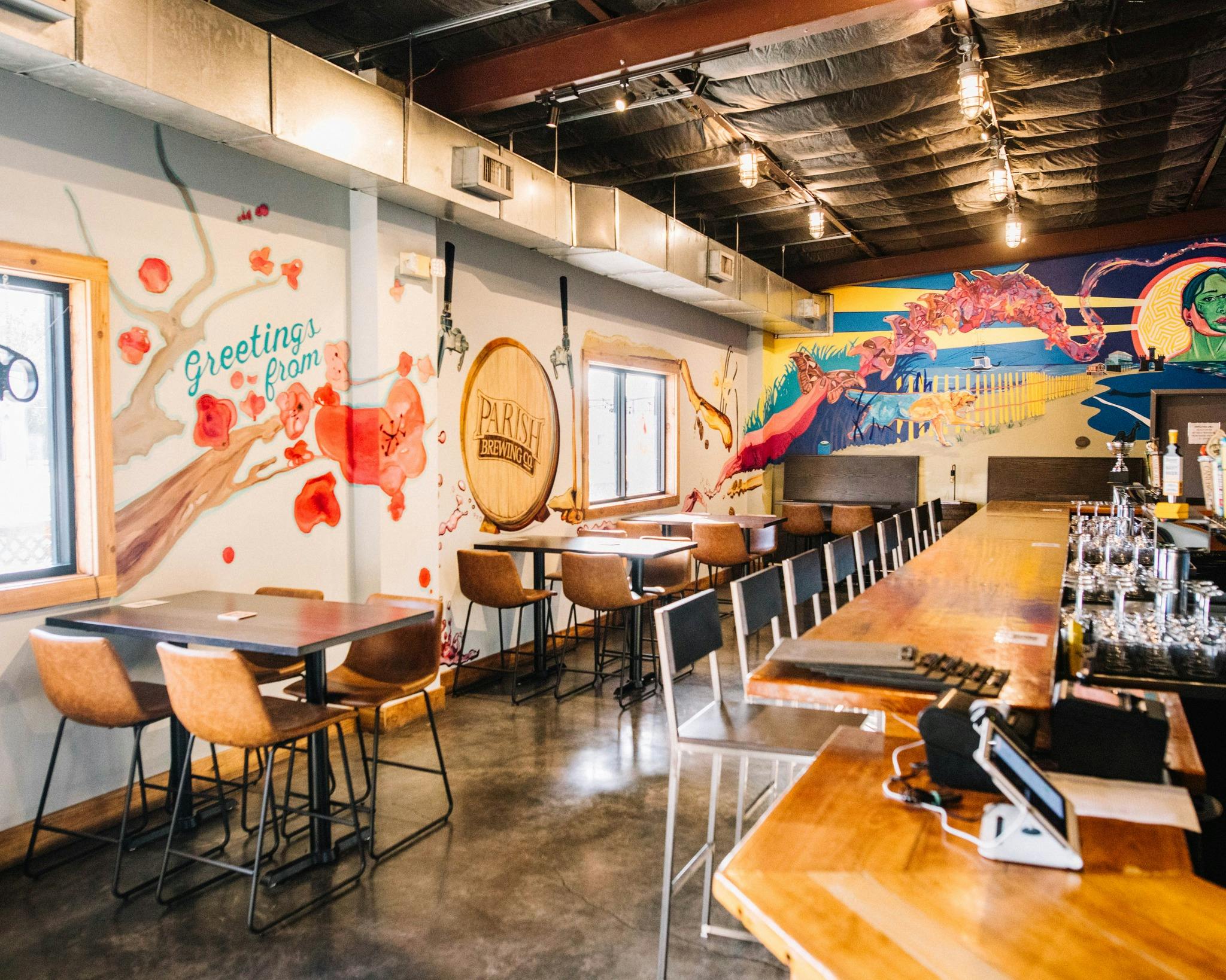 parish brewing taproom