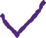 purple check mark