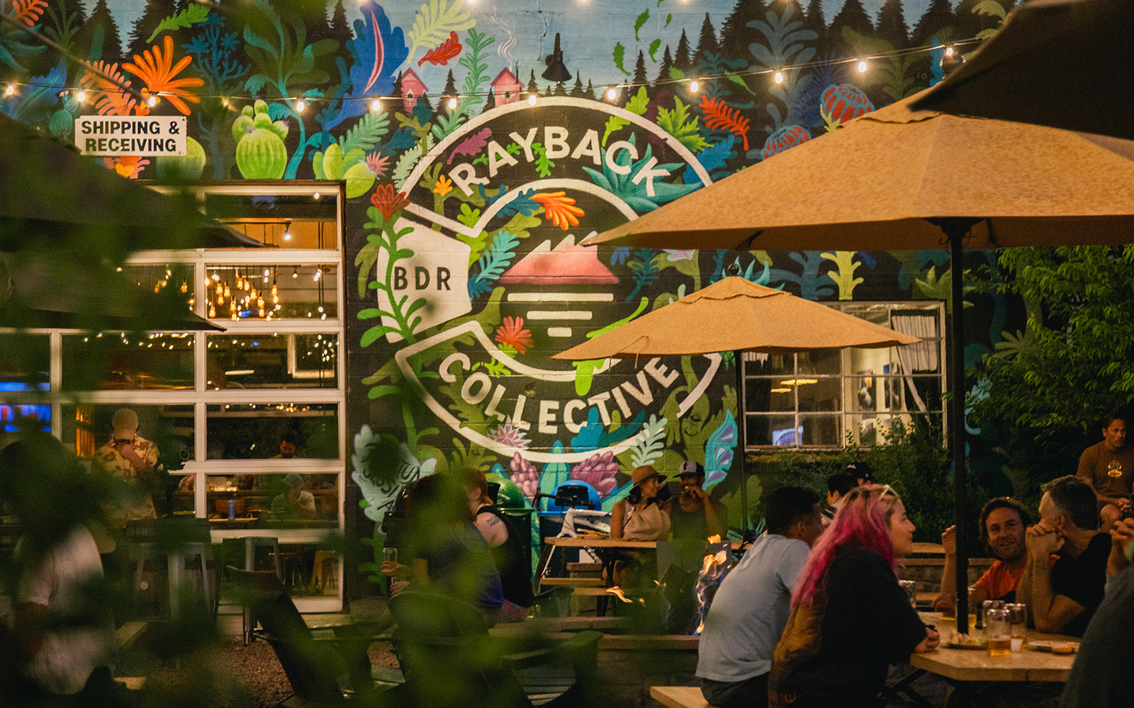 Rayback taproom exterior garden