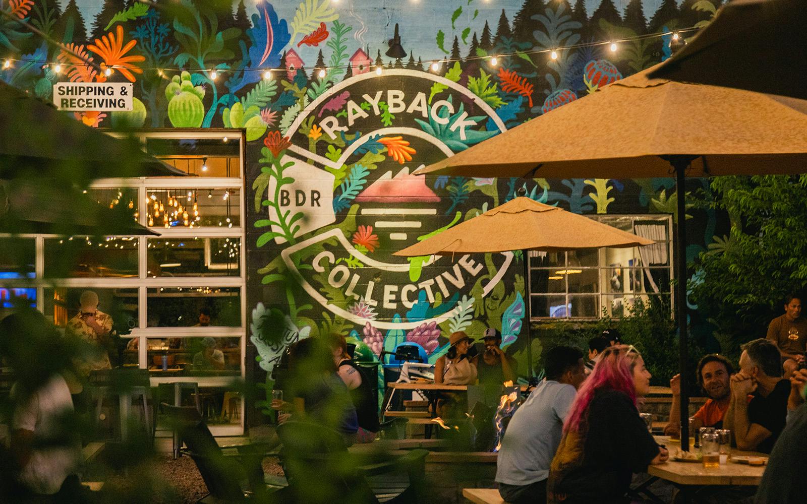 Rayback taproom exterior garden