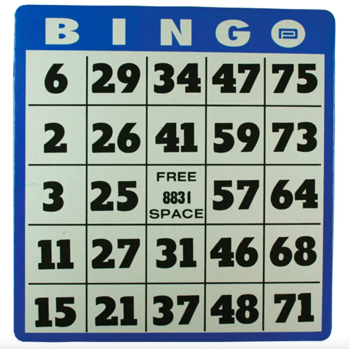 Bingo Night Sponsored by Red Hive Market – 5pm to 8pm