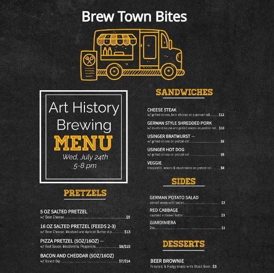 Brew Town Bites 5pm to 8pm
