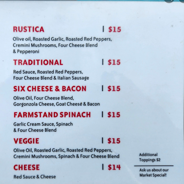 Chuck’s Wood Fired Pizza @ 5pm