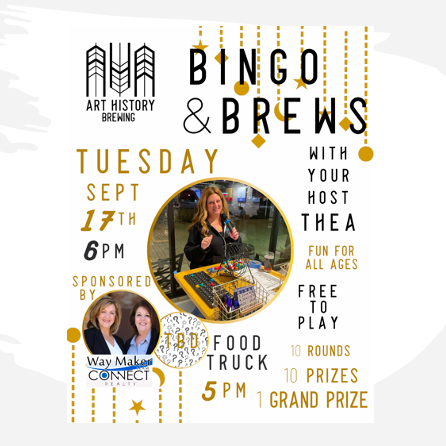 Bingo – Sponsored By Cheryl Waymaker Realty