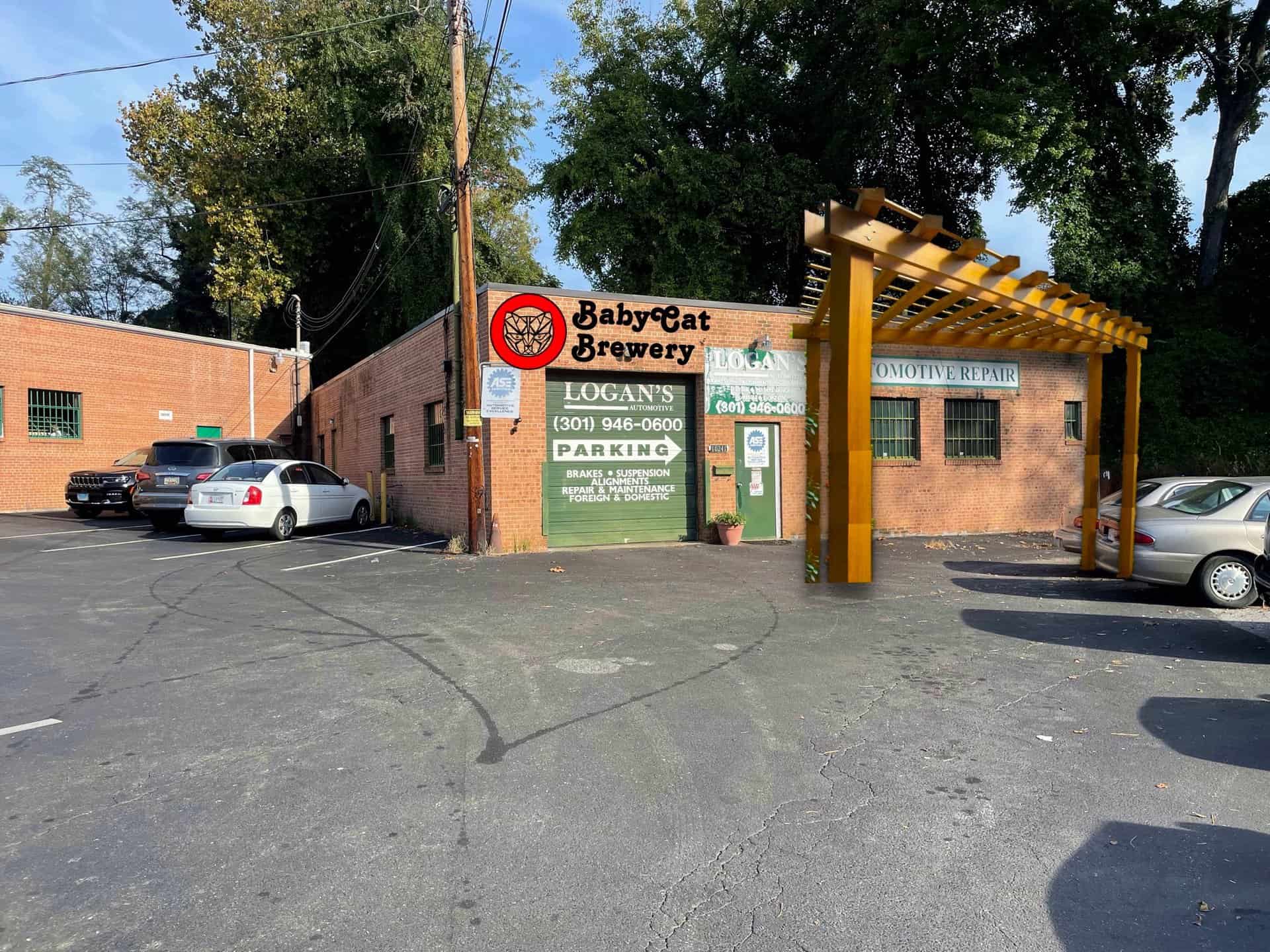 Babycat taproom under construction