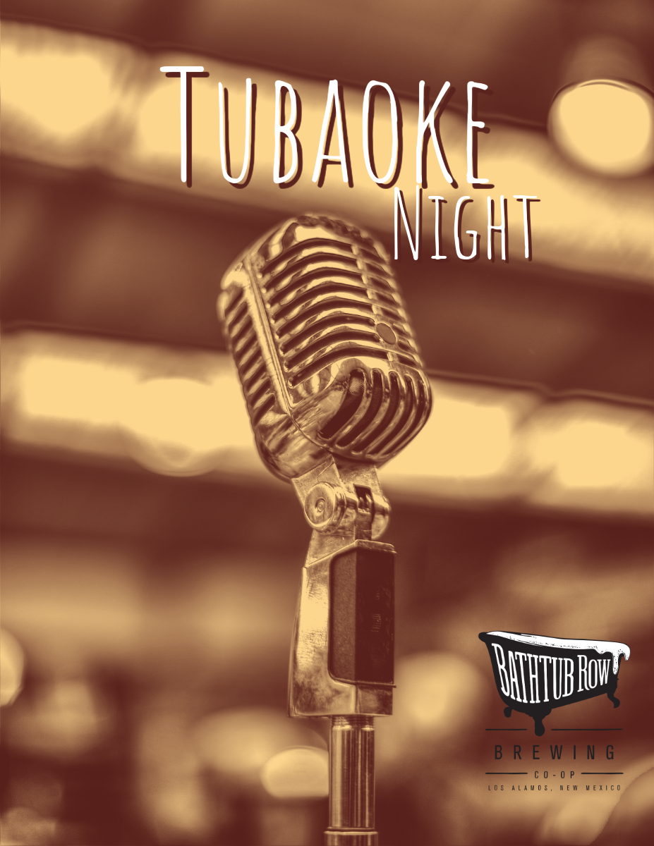 Old Fashioned Microphone - Tubaoke Tub Karaoke night flyer