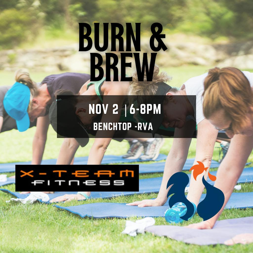 Burn and Brew Instagram Post Burn and Brew event graphic
