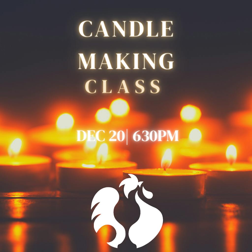 Candle making class graphic