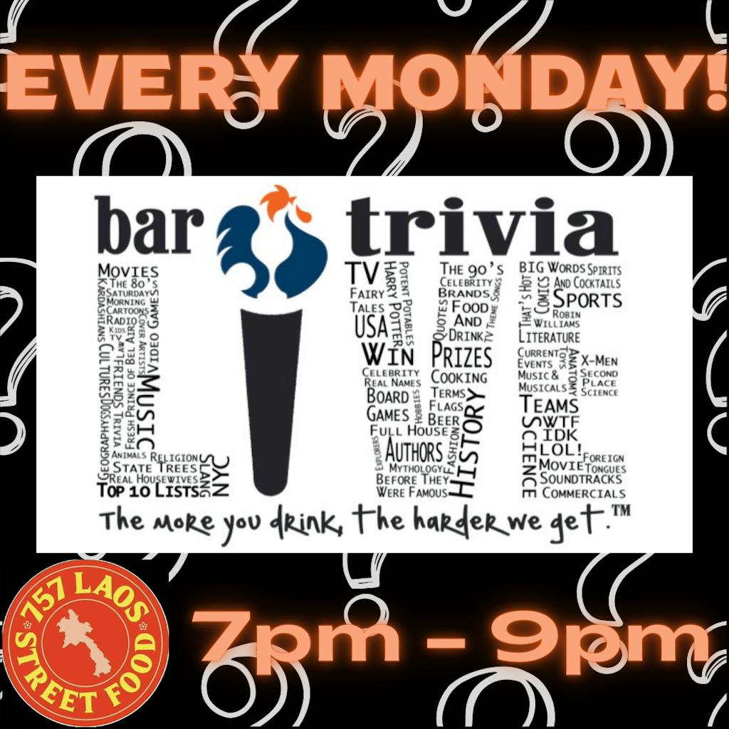 EVERY MONDAY! Trivia Graphic
