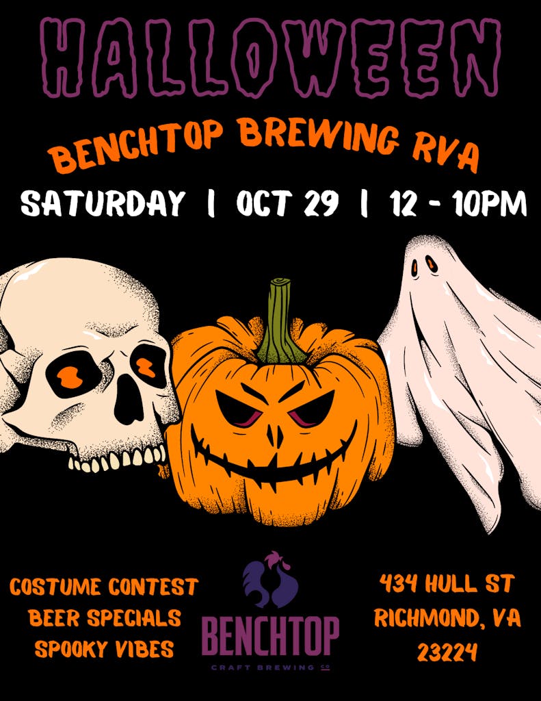 RVA Halloween at Benchtop (8.5 × 11 in) (1) RVA Halloween Party graphic