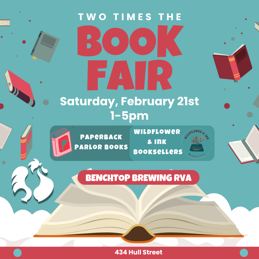 Teal and Red Illustrative Book Fair Event Instagram Post