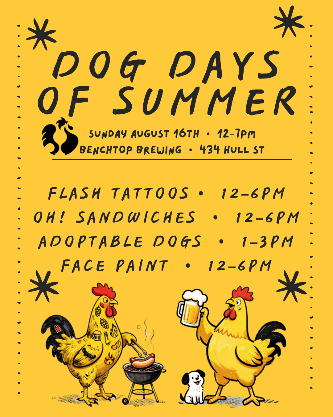 Yellow and Black Illustrated Fun Tattoo Expo Instagram Post (1)