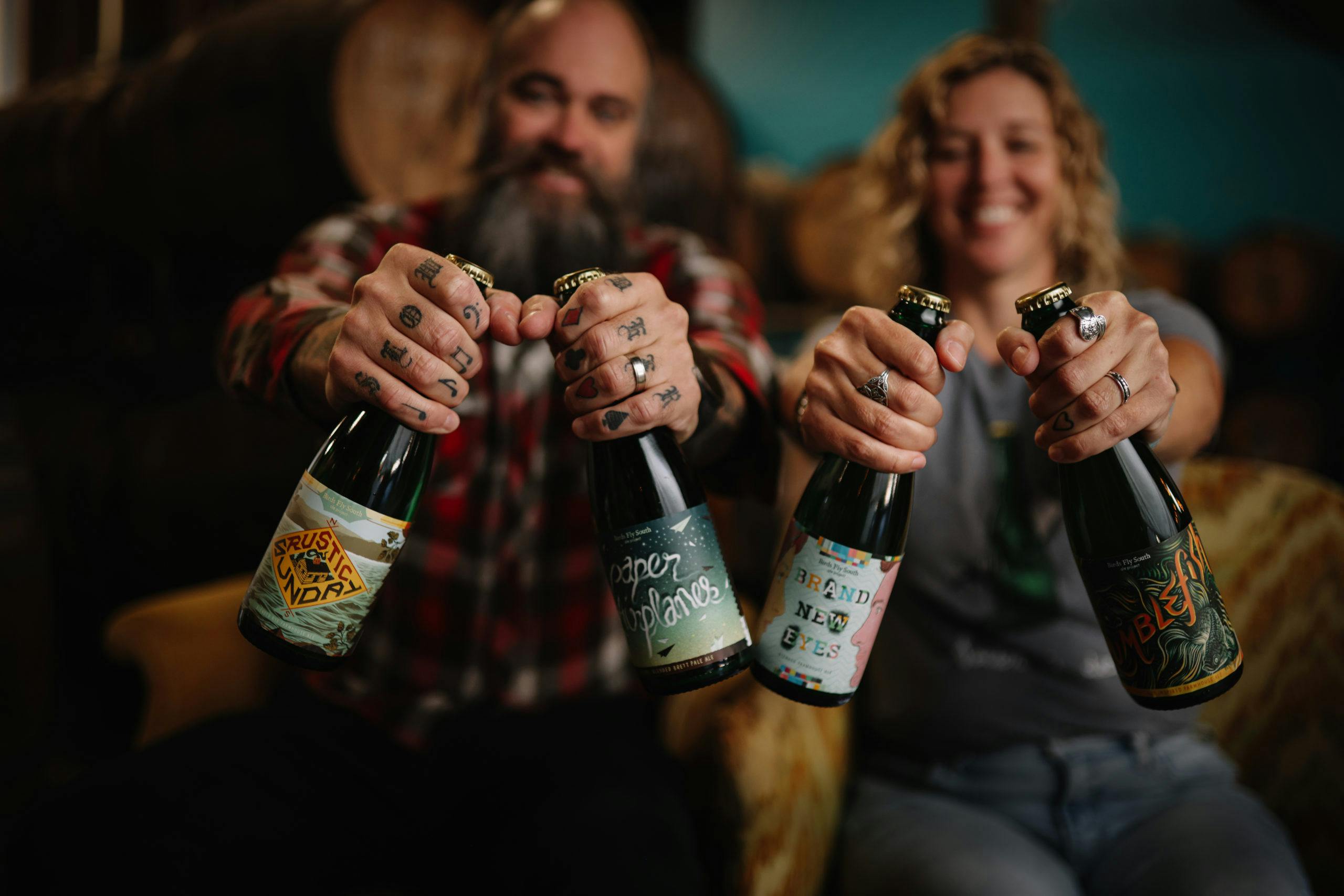 Birds Fly South Ale Project owners Shawn & Lindsay Johnson