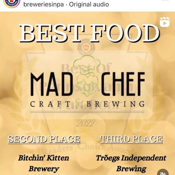 Bitchin Kitten – 2nd Place – Best Food – Breweries in PA