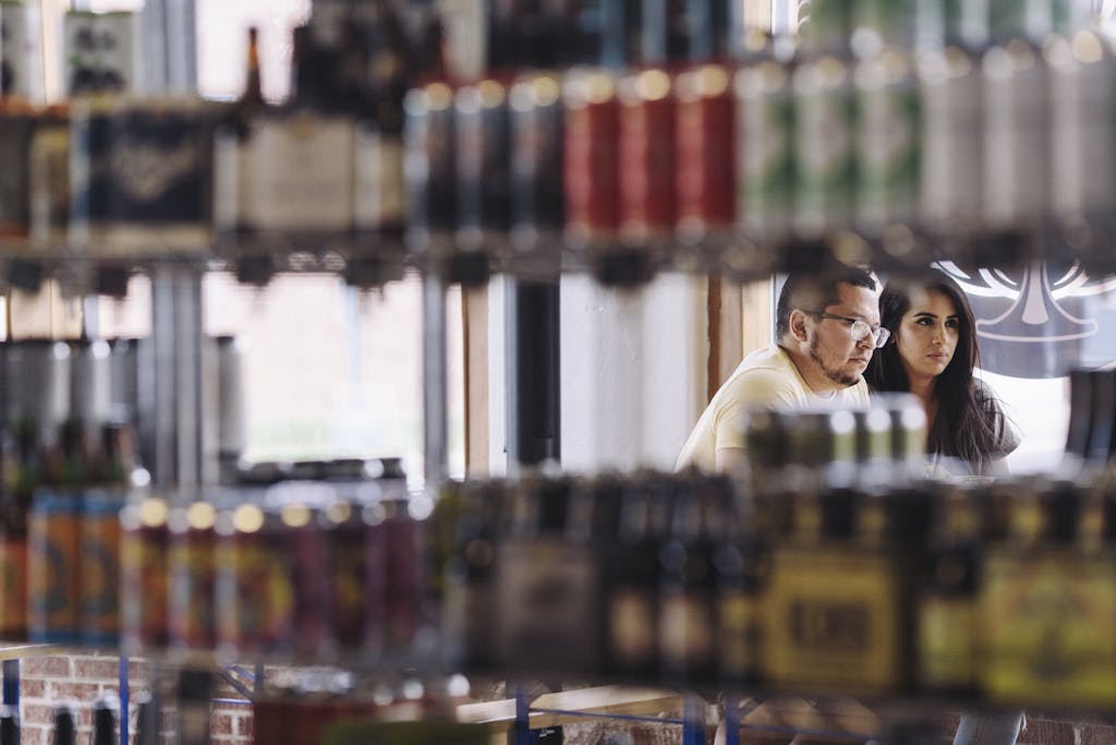 Featured-blue-door-db-6938 Customers in the bottle shop