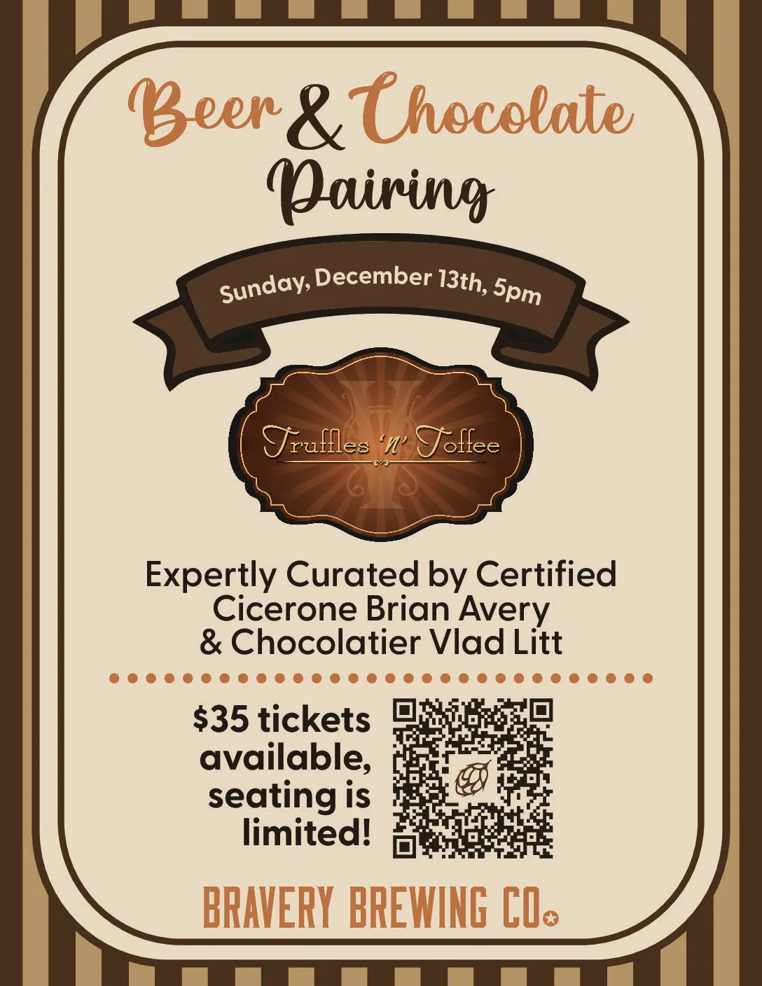 Flyer showing event details.