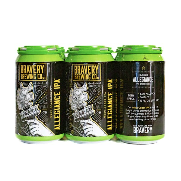 AllegianceArchive canned six pack of Allegiance west coast IPA