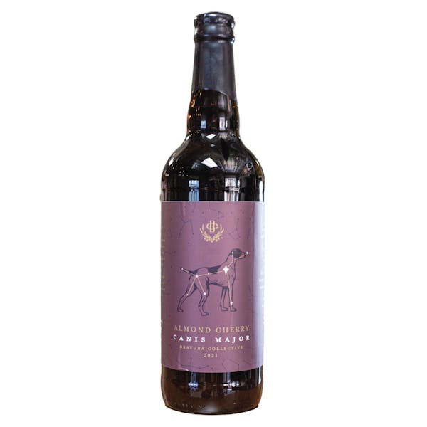 bottle of Almond Cherry Canis Major beer